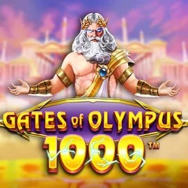 Gates of Olympus 1000 online game logo by Pragmatic Play on loyal-casino.org